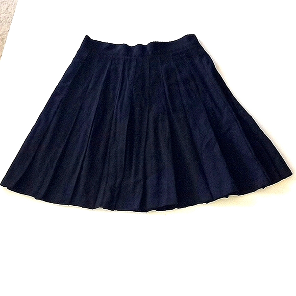 Cline-Kolarek black pleated skirt, size 10